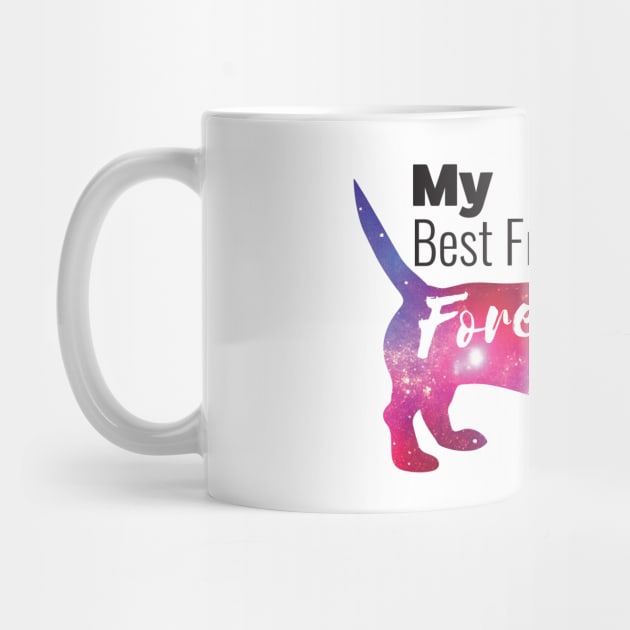 BFF: My Best Friend is a Basset Hound Dog Space by spacedust